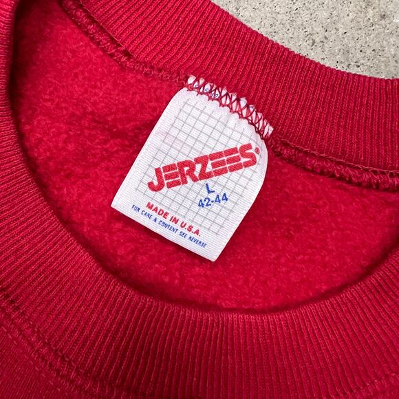 Vintage Grannycore Winter Bunny Goose Holidays Crewneck Christmas Sweatshirt L - Picture 2 of 8